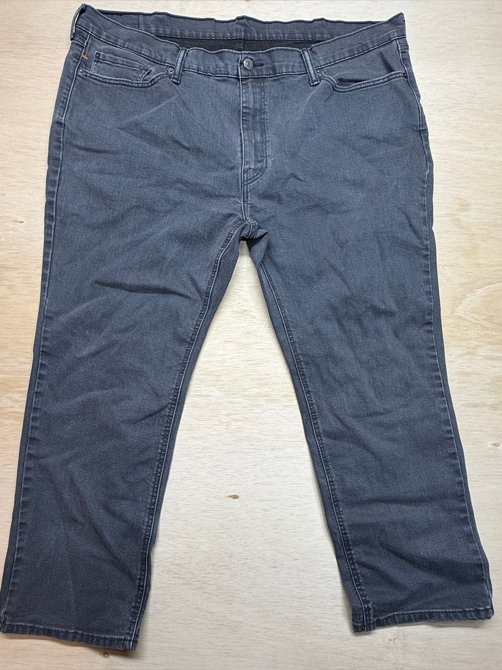 Levi's 541 Athletic Taper Denim Jeans Men 46x30 Dark Wash Charcoal Gray Stretch